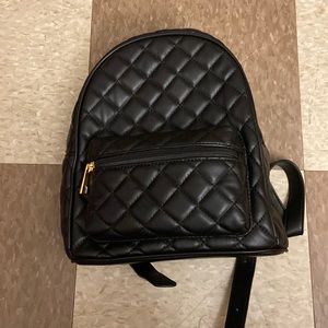 Black mini backpack